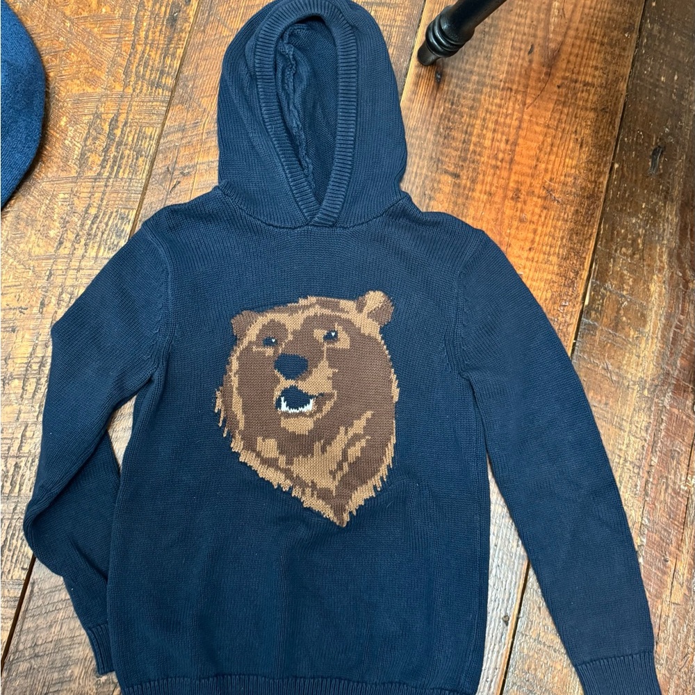 Navy Bear Sweater Size 12